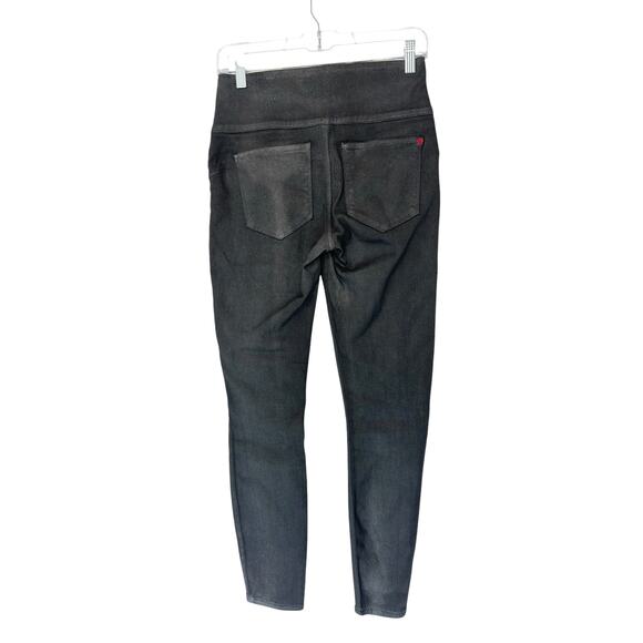 Spanx Gray Slimming Stretch Shimmer Coasted Skinny Leg Pants Size Small - Picture 8 of 11